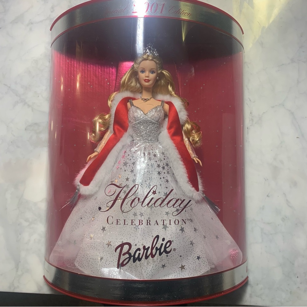 Holiday Celebration 2001 Special Edition Barbie Doll Mattel 50304 Hallmark New